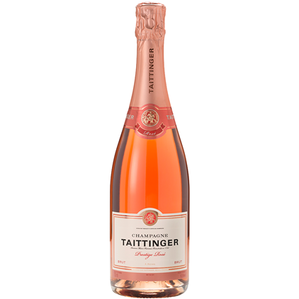 View Pine Wooden Boxed Duo Taittinger Brut and Rose Gift (2x75cl) number 1
